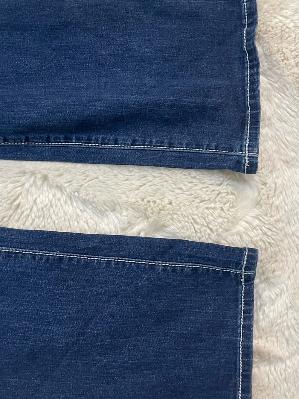 Love You Jeans Dark Wash Rhinestone Thick Stitch Jeans - Size 15/16 - Picture 5 of 9